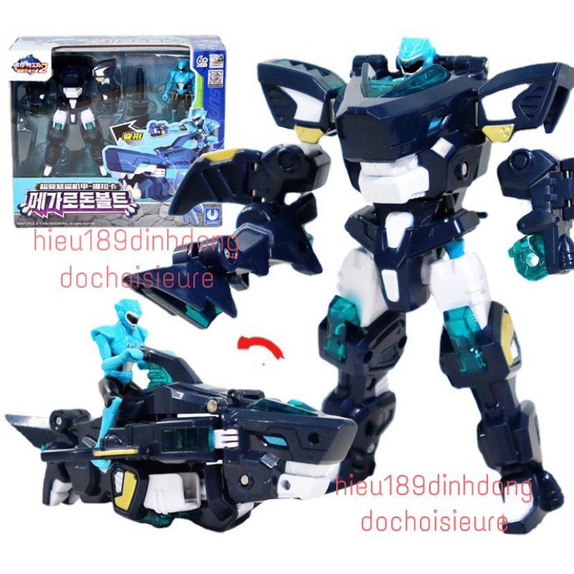 Lực lượng nhí x Volt cùng Khủng long Megalodon cá mập BIỆT ĐỘI SIÊU NHÂN NHÍ 2