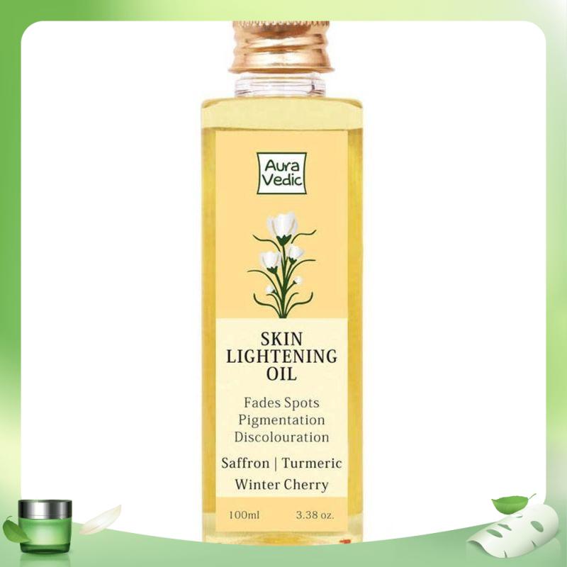 Dầu sáng da mờ thâm nám Skin Lightening Oil Auravedic 100ml