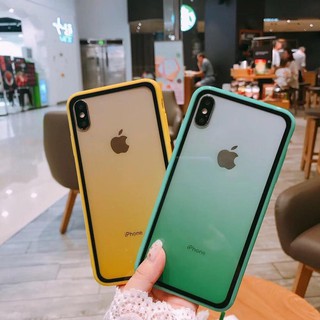 Ốp lưng kính cường lực siêu bền đa sắc màu iPhone6/6s/7/7P/8P/X (  6 màu Vàng -Xanh -Đỏ- Đen- Hồng -Cam)
