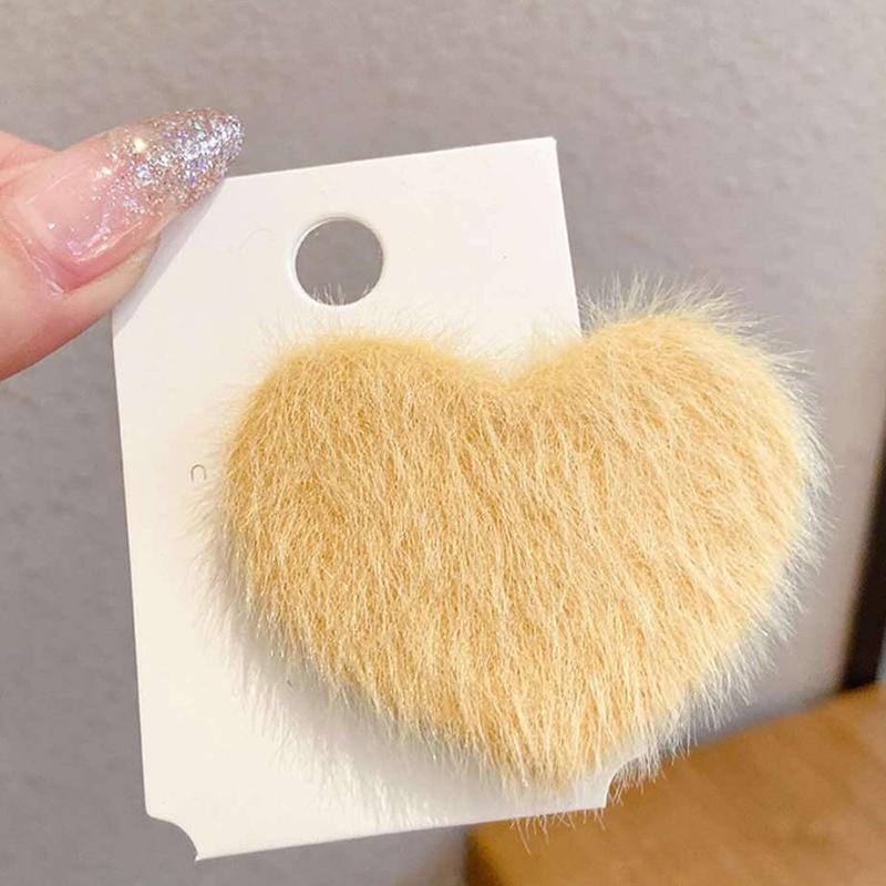 Kẹp tóc hình trái tim nhiều màu sắc phong cách hàn quốc