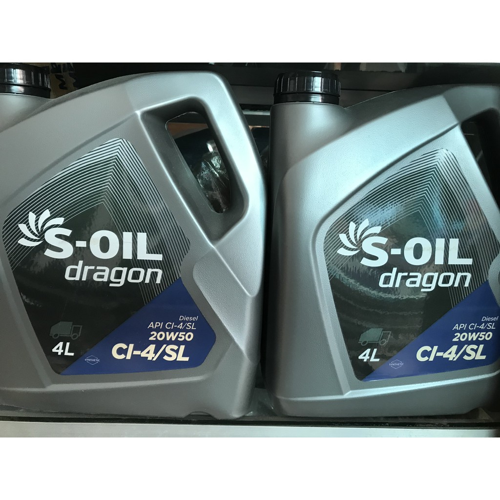 Dầu nhờn động cơ xe ô tô Soil Dragon Diesel CI-4/SL 20W50 (4L)