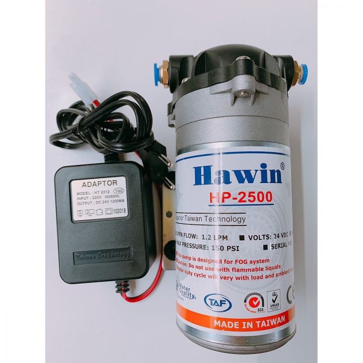 Máy phun sương Đài Loan Hawing HP-2500 bảo hành 6 tháng hàng chính hãng