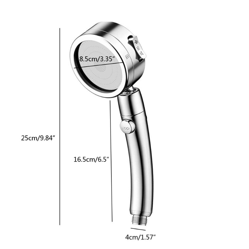 Vòi Hoa Sen 3 Chế Độ Có Ống Và Giá Đỡ Áp Suất Cao Cho SPA