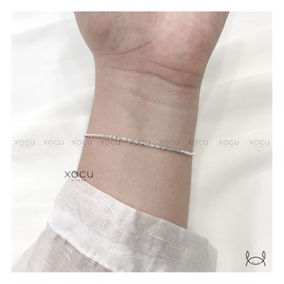 Lắc Tay Bạc, Sparkling Bracelets, Dây Trơn Xoắn Lấp Lánh, XoCu