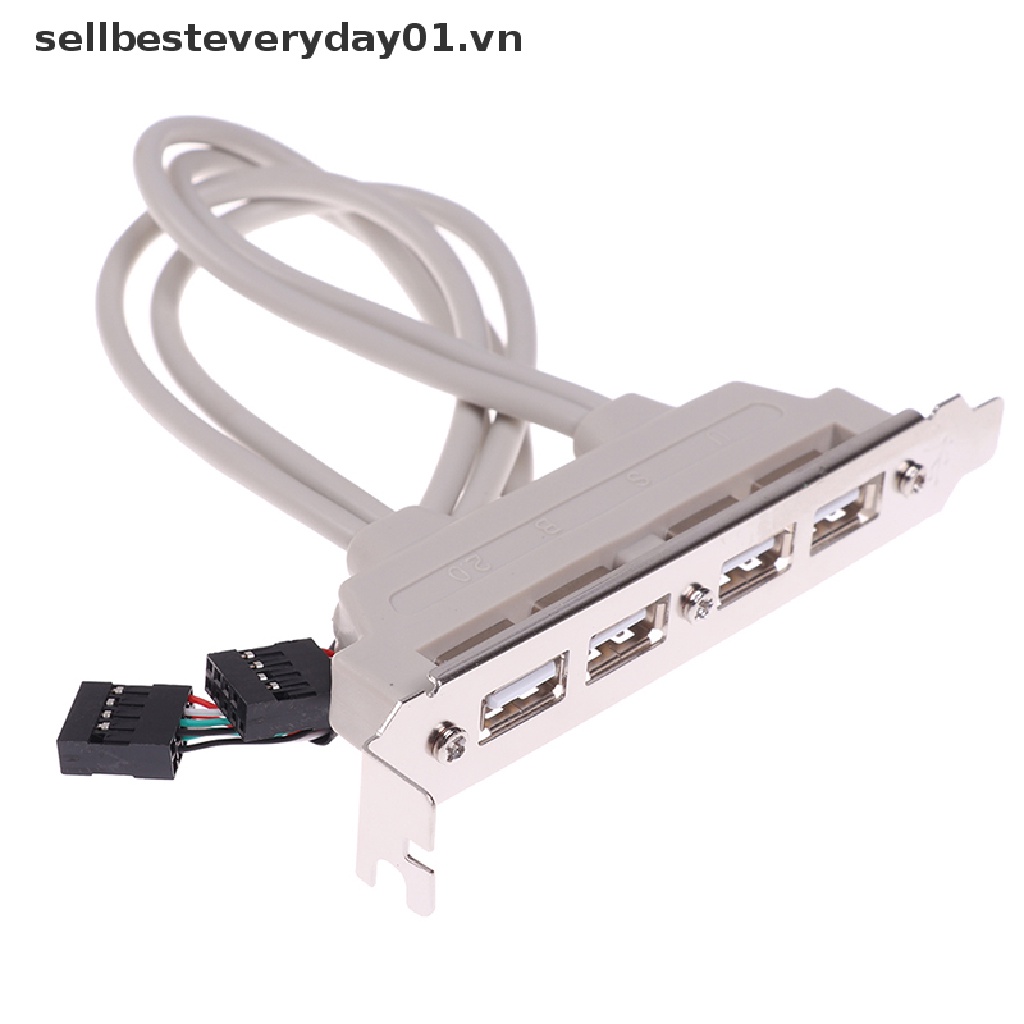 Cáp chuyển đổi 4 cổng cắm mở rộng USB 2.0 sang 9 Pin chuyên dụng cho máy tính bàn