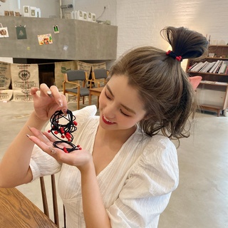 KMHO cột thun ins fashion Dây buộc tóc cao su phong cách Hàn Quốc thời trang cho nữ cột tóc phụ kiện tóc trang sức hàn quốc