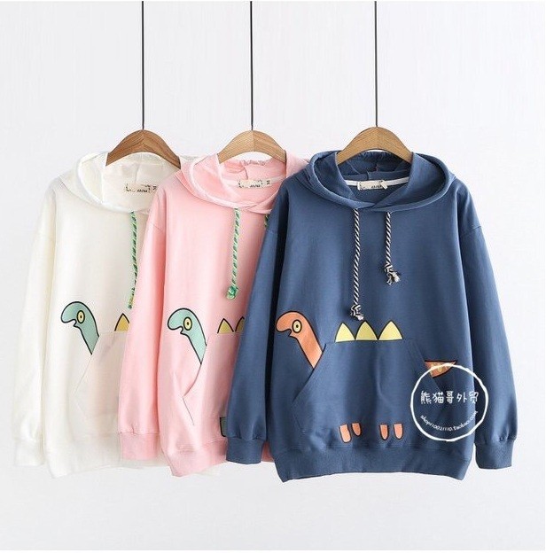 ÁO HOODIE ❤️❤️ÁO HOODIE NÓN UNISEX KHỦNG LONG TÚI BỤNG | BigBuy360 - bigbuy360.vn