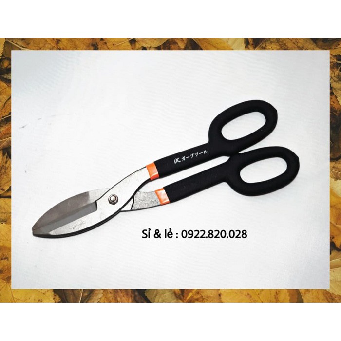 Kapusi- Kéo cắt tôn Kapusi 12-14 inch cán nhựa cao cấp