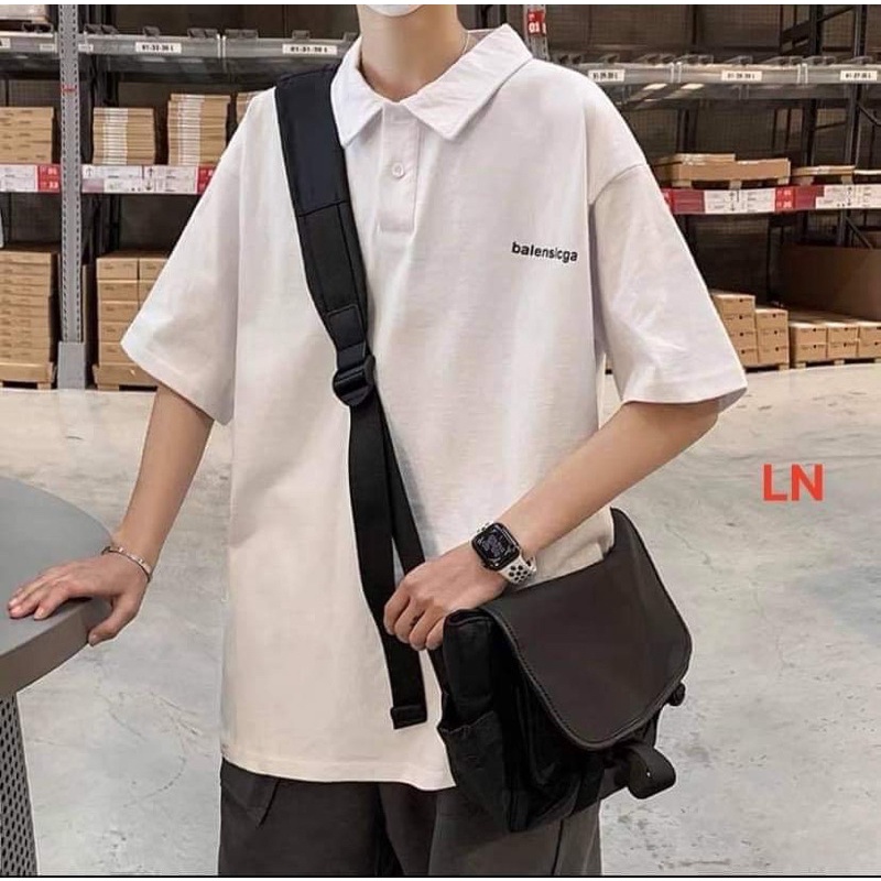Áo polo logo chữ nhỏ ngực LN11
