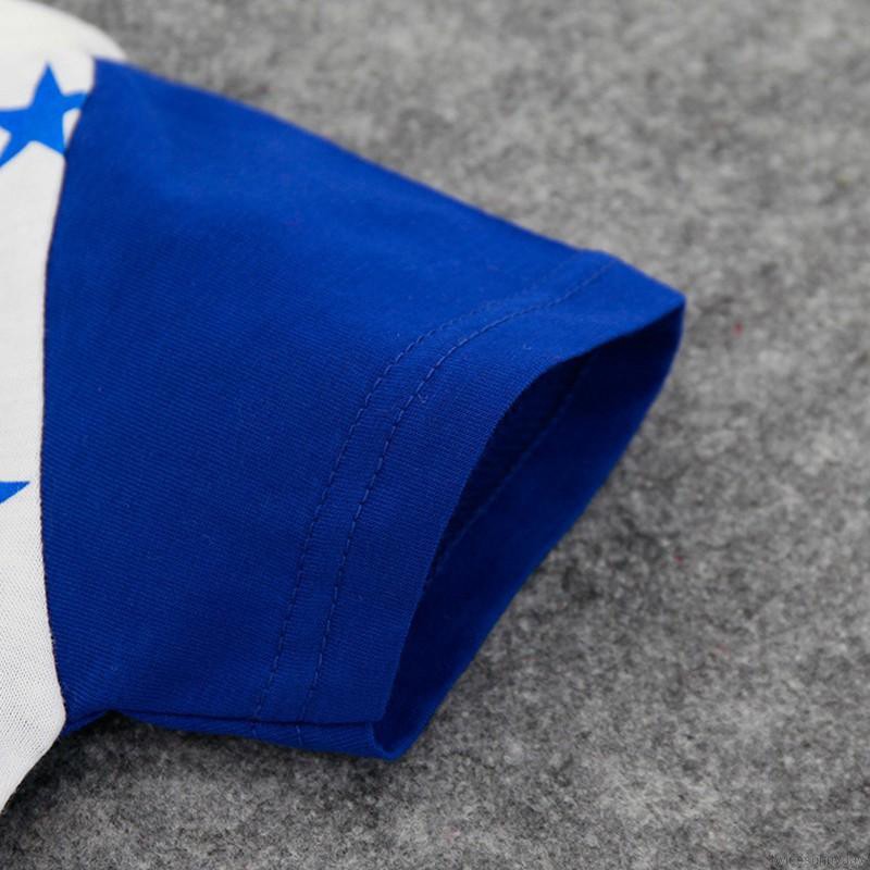 Bộ áo liền quần ngắn tay in hoạt hình cho bé