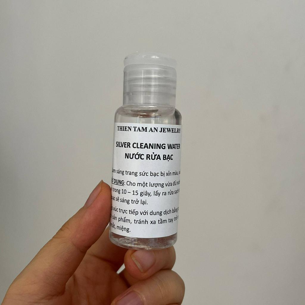 Nước rửa trang sức Bạc TTA Jewelry làm sạch dây chuyền, nhẫn, lắc tay, hoa tai TTAcleaning 50ml