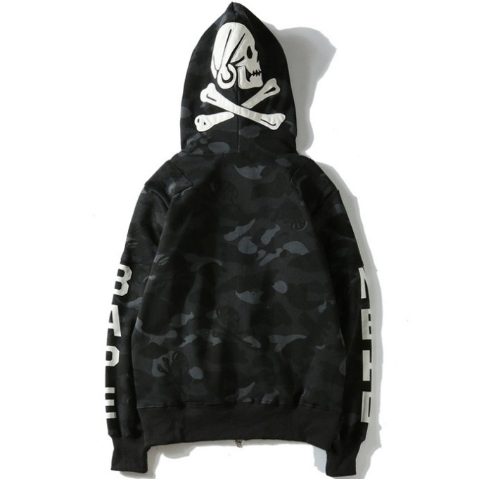 2021 New A Bathing Ape Classic Men And Women Bape Skull NBHD Shark Hoodie Jacket Sweater | BigBuy360 - bigbuy360.vn