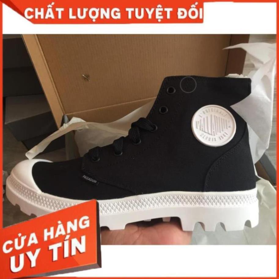 Giày chính hãng palladium đi phượt màu đen vải ️🥇 mới . ( 🍏