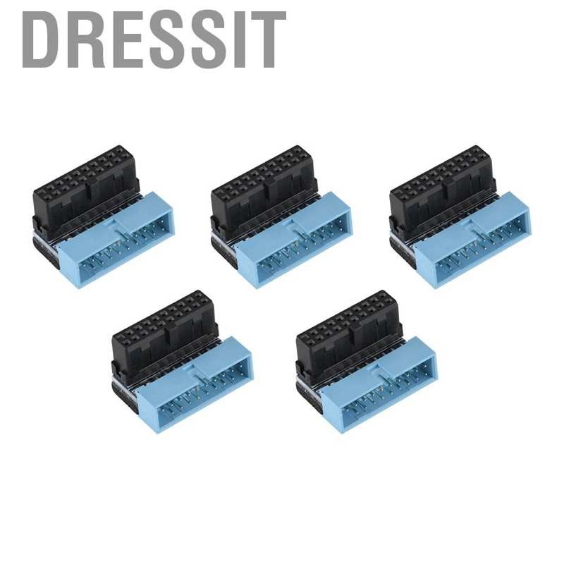 Set 5 Đầu Nối Bo Mạch Chủ Usb 19 / 20pin 90 Độ