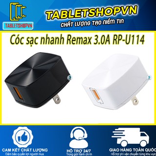 Cốc sạc nhanh remax 3.0a rp-u114