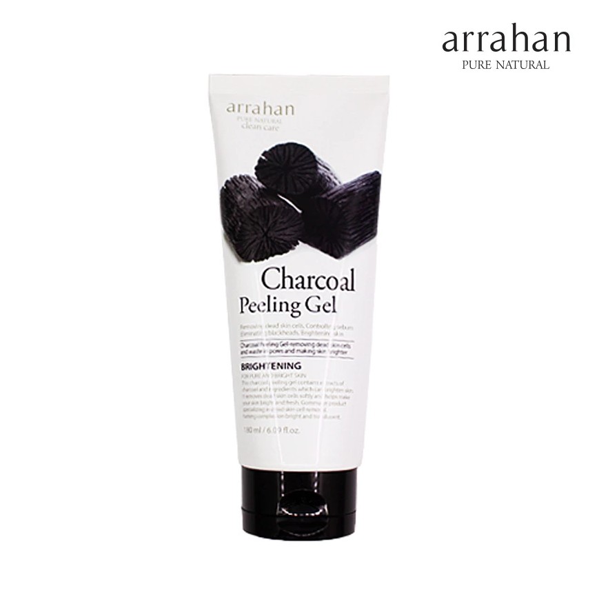 Tẩy Da Chết Than Hoạt Tính Arrahan Charcoal Peeling Gel 180ml