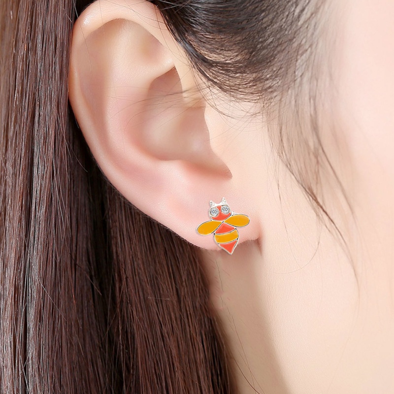 Bộ Vòng cổ + Bông Tai Hình Ong Vàng Sáng Tạo Hữu Ích