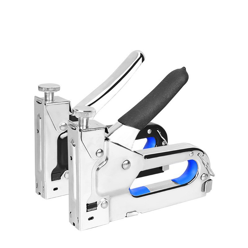 Kìm bấm ghim gỗ có núm điều chỉnh lực, bấm được 3 loại đinh chữ U, T, thường