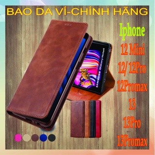 Bao da, ví đựng tiền, điện thoại iphone 12 mini, 12, 12 pro, 12 promax, 13, 13 pro, 13 promax