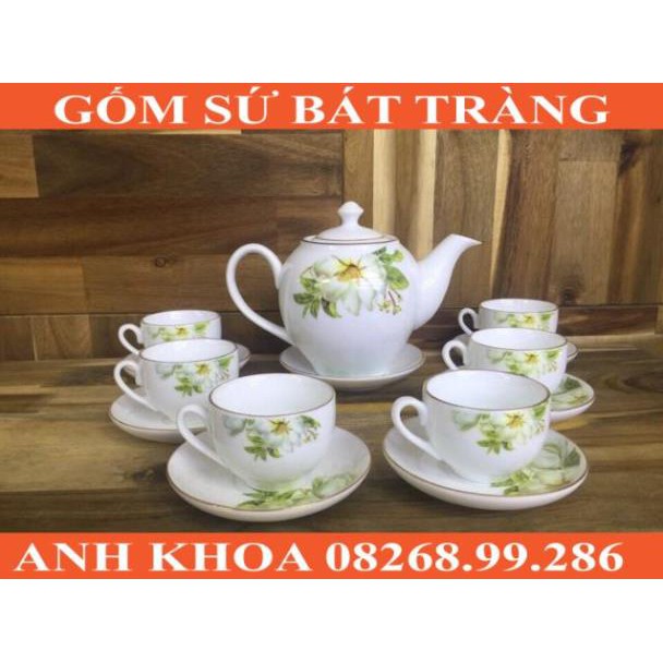 Ấm chén Bát Tràng - Gốm sứ Bát Tràng Anh Khoa