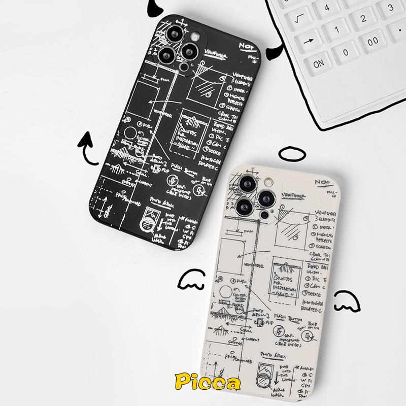 Ốp Điện Thoại TPU Mềm Hình Toán Học Cho Realme C35 C31 C11 2021 C21Y C25Y C25 C25S C15 5I 6i 6 7 C12 5 6S C17 C20A 8 8Pro 7I