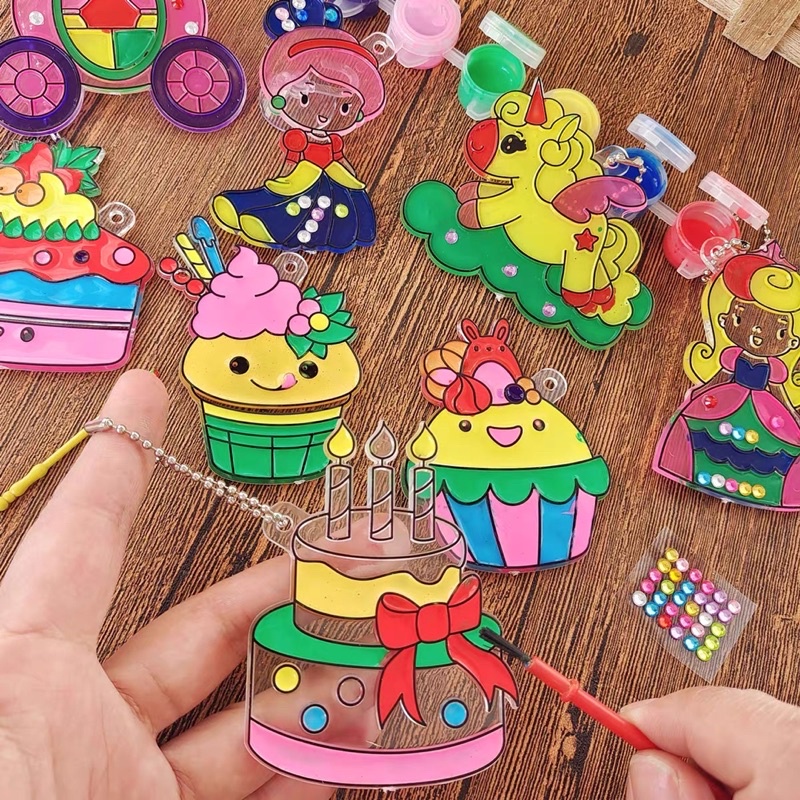 Bộ Móc Khoá tự tô vẽ màu cho trẻ em