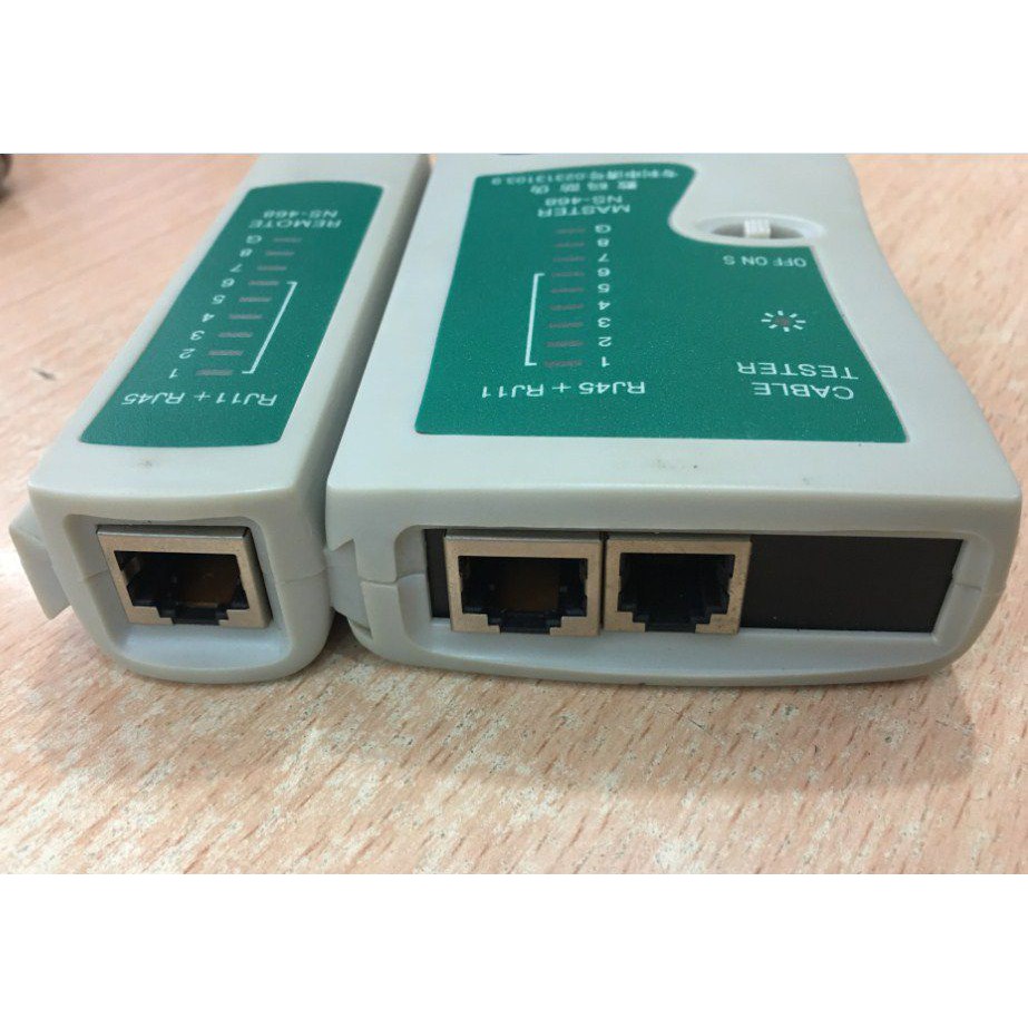 Bộ Test Cáp Mạng 468 (Tặng Kèm Pin) .Hộp Kiểm Tra Dây Mạng - RJ45 RJ11