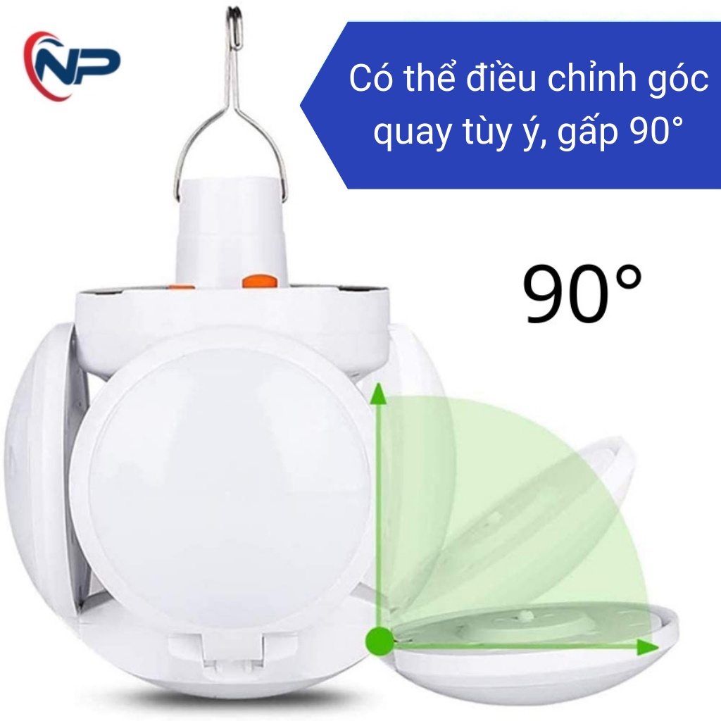 Đèn năng lượng mặt trời, đèn led gấp cánh hoa JQ-047 SHOPNHATPHONG, 5 chế độ sáng, cảm biến ánh sáng, chống nước ip65