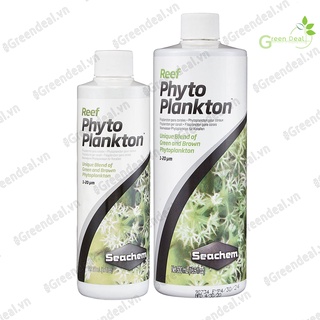 [Tem Sicavi] SEACHEM - Reef Phytoplankton (Chai 500 ml) | Thức ăn tổng hợp thực vật phù du cho san hô trong hồ cá biển