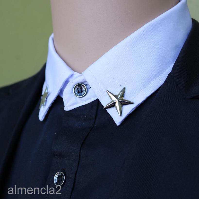 [ALMENCLA2] Shiny Mens Star Party Sweater Wedding Brooch Pin Cocktail Party Prom Jewelry