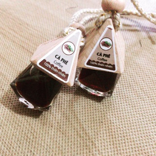 Combo 2 lọ tinh dầu treo hương cà phê giúp khử mùi, thơm xe, thơm phòng