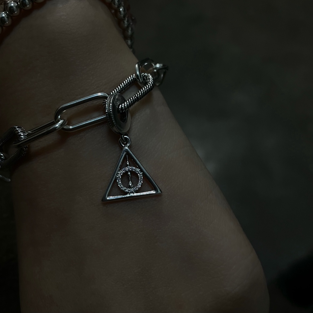 Mặt dây chuyền đồ tạo tác linh thiêng phong cách Harry Potter cho vòng đeo tay tự làm