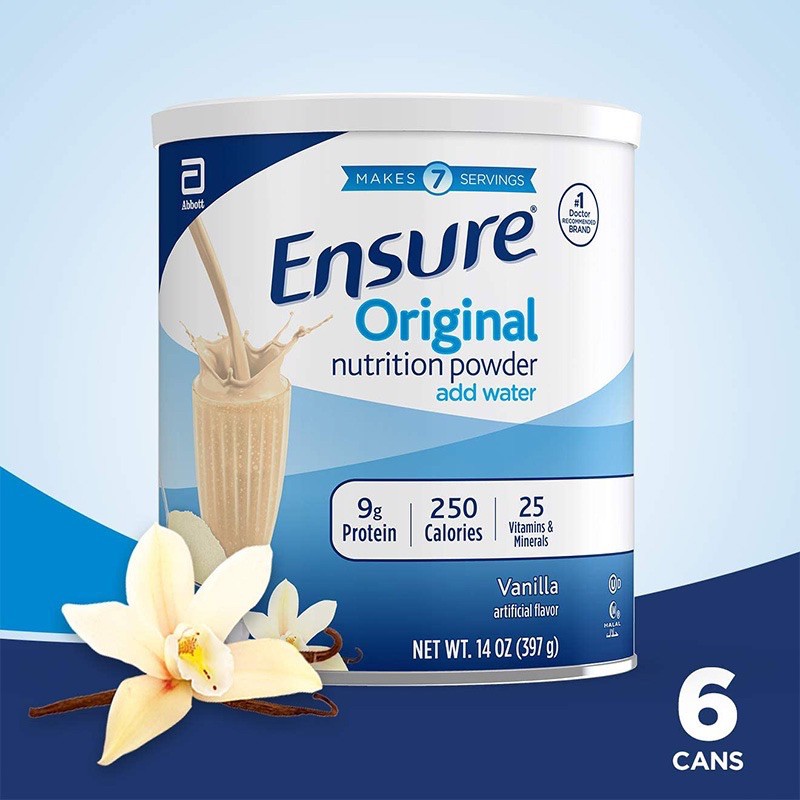 Sữa Ensure Original Nutrition Powder Vanilla Artificial Flavor USA - 397g