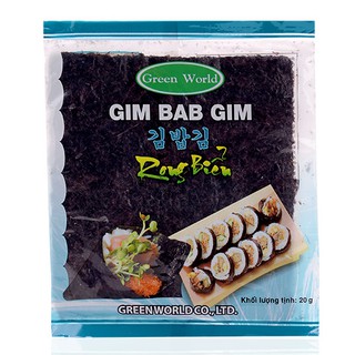 Rong biển cuộn cơm kimbab hàn quốc 10 lá gói 20g - ảnh sản phẩm 1