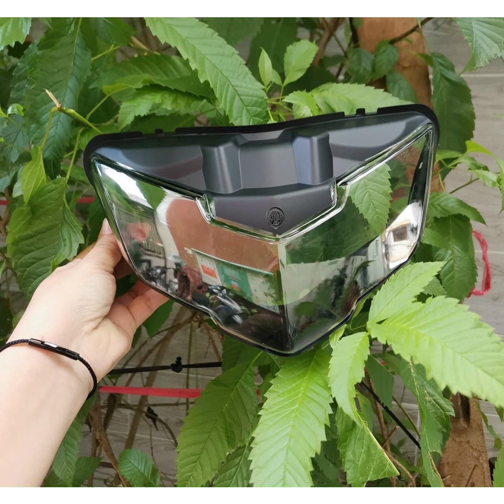 Mica Đèn Pha Viền Đen Nhám Exciter 150-2019.