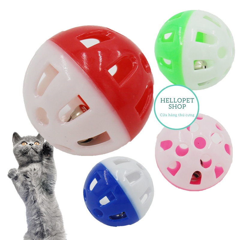 [Mã PET50K giảm Giảm 10% - Tối đa 50K đơn từ 250K] Đồ chơi cho mèo HELLOPET bóng lục lạc kèm chuông kêu H31