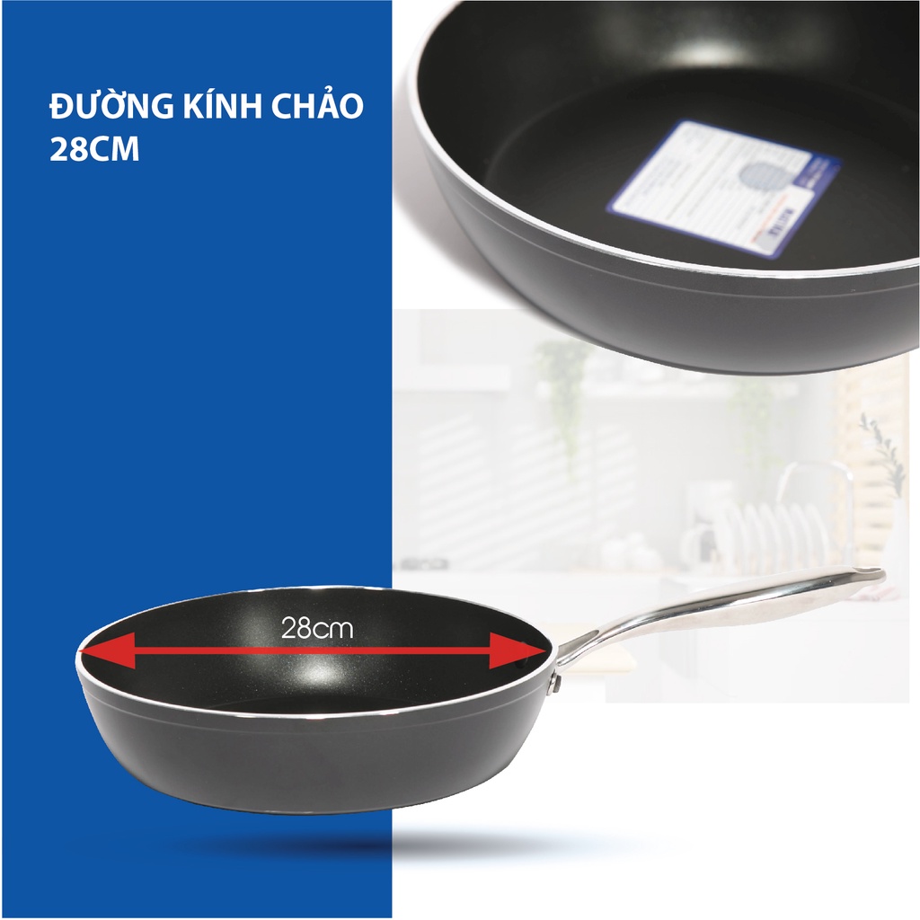 Chảo Chống Dính Đáy Từ MATIKA Size 28cm MTK-SP1628