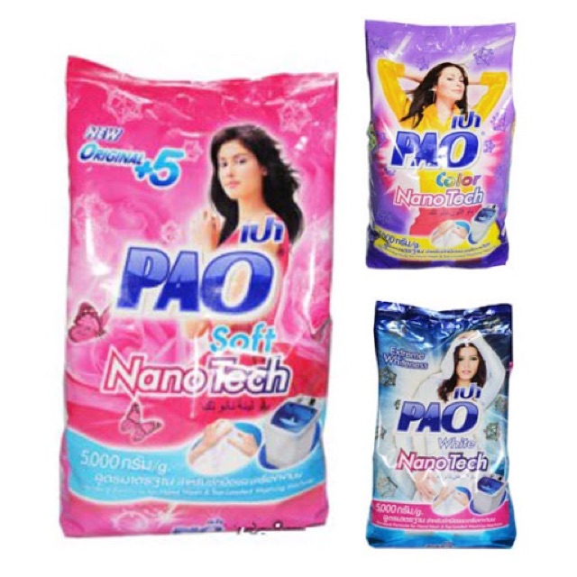 Bột giặt Thái Lan PAO Nanotech 5kg ( màu ngẫu nhiên)