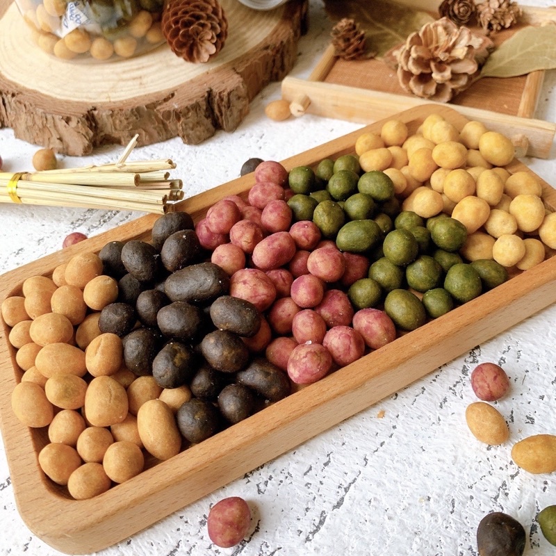 Đậu phộng da cá Mix 4 vị thơm giòn, lon pet 550g, MamiFood