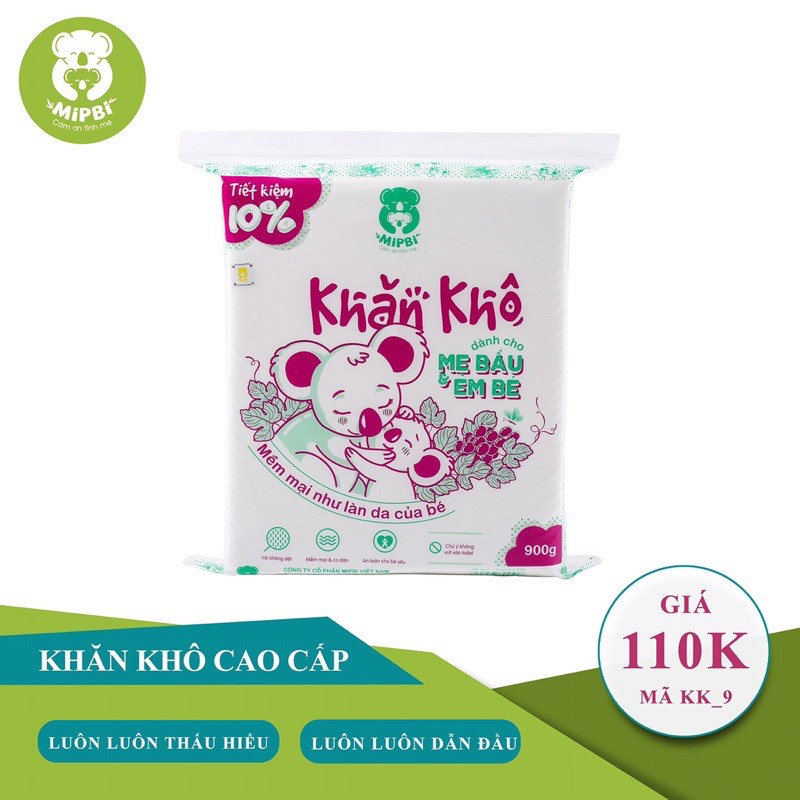 Khăn khô đa năng Mipbi 900G