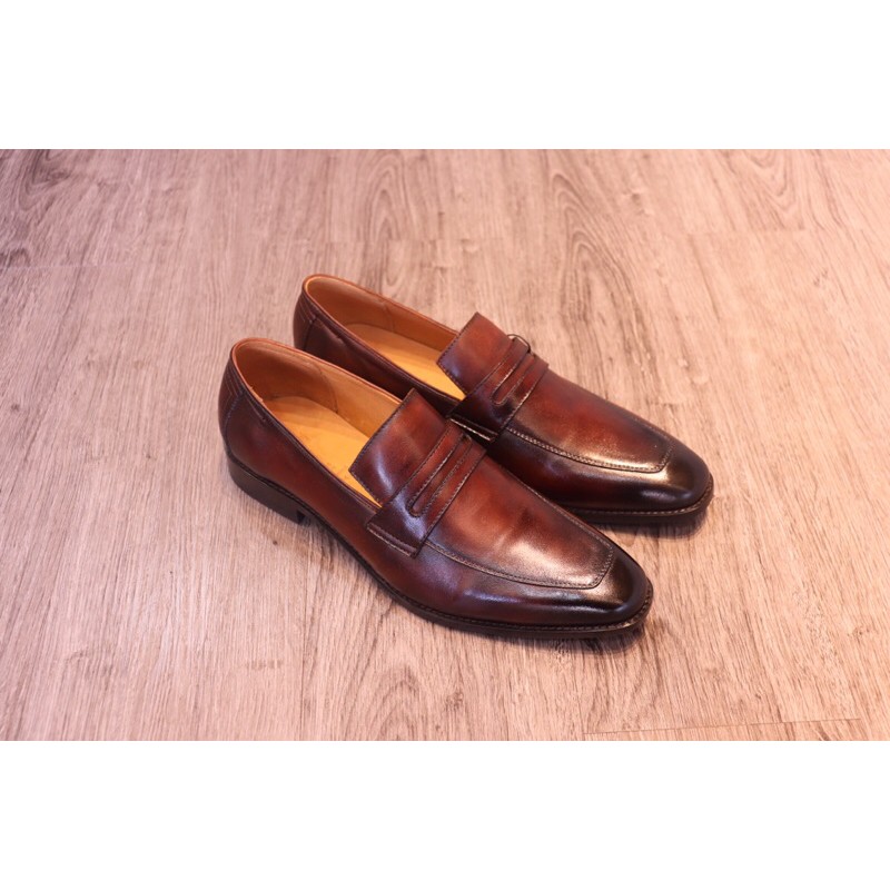 Giày Tây Nam Cao Cấp Patina Penny Loafer