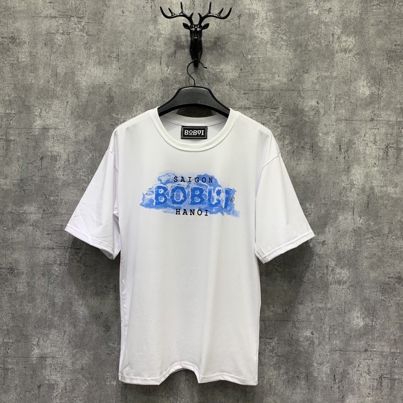 Áo thun tay lỡ BOBUI HANOI form nam nữ cotton unisex phông oversize - GIN STORE