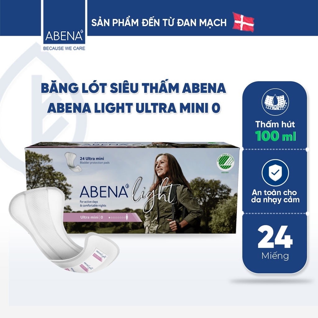 Băng vệ sinh hằng ngày Abena Light Ultra Mini 0 - Nhập khẩu Đan Mạch 