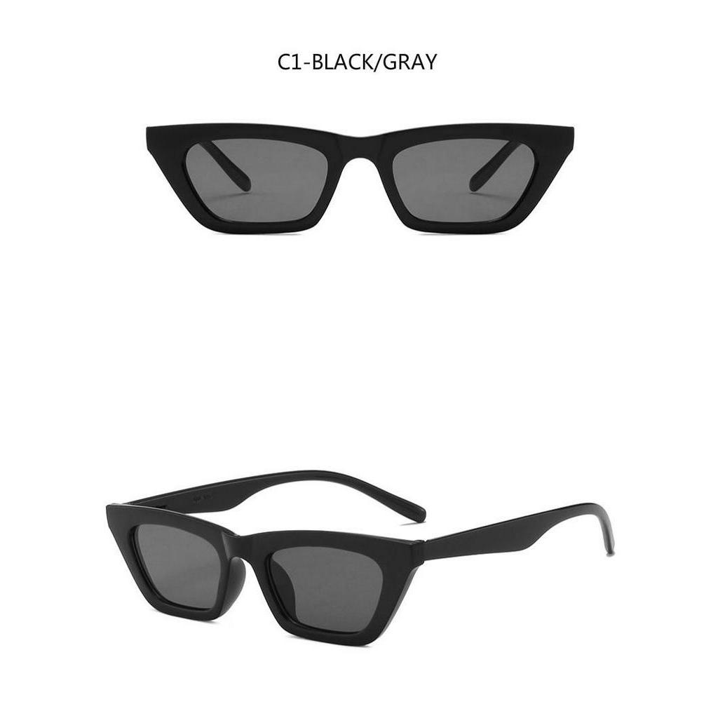 Kính râm mắt mèo gọng nhỏ phong cách cổ điển thời trang cho nam và nữ