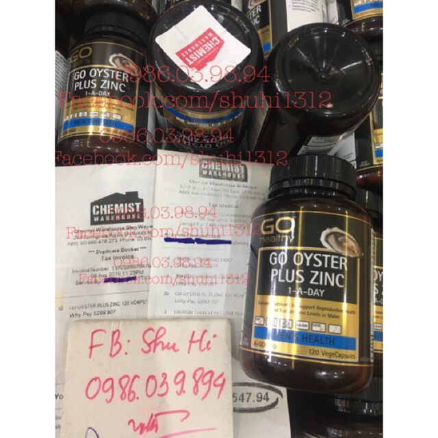 Tinh chất hàu Go Oyster Plus Zinc Go Healthy 120 viên Úc | BigBuy360 - bigbuy360.vn