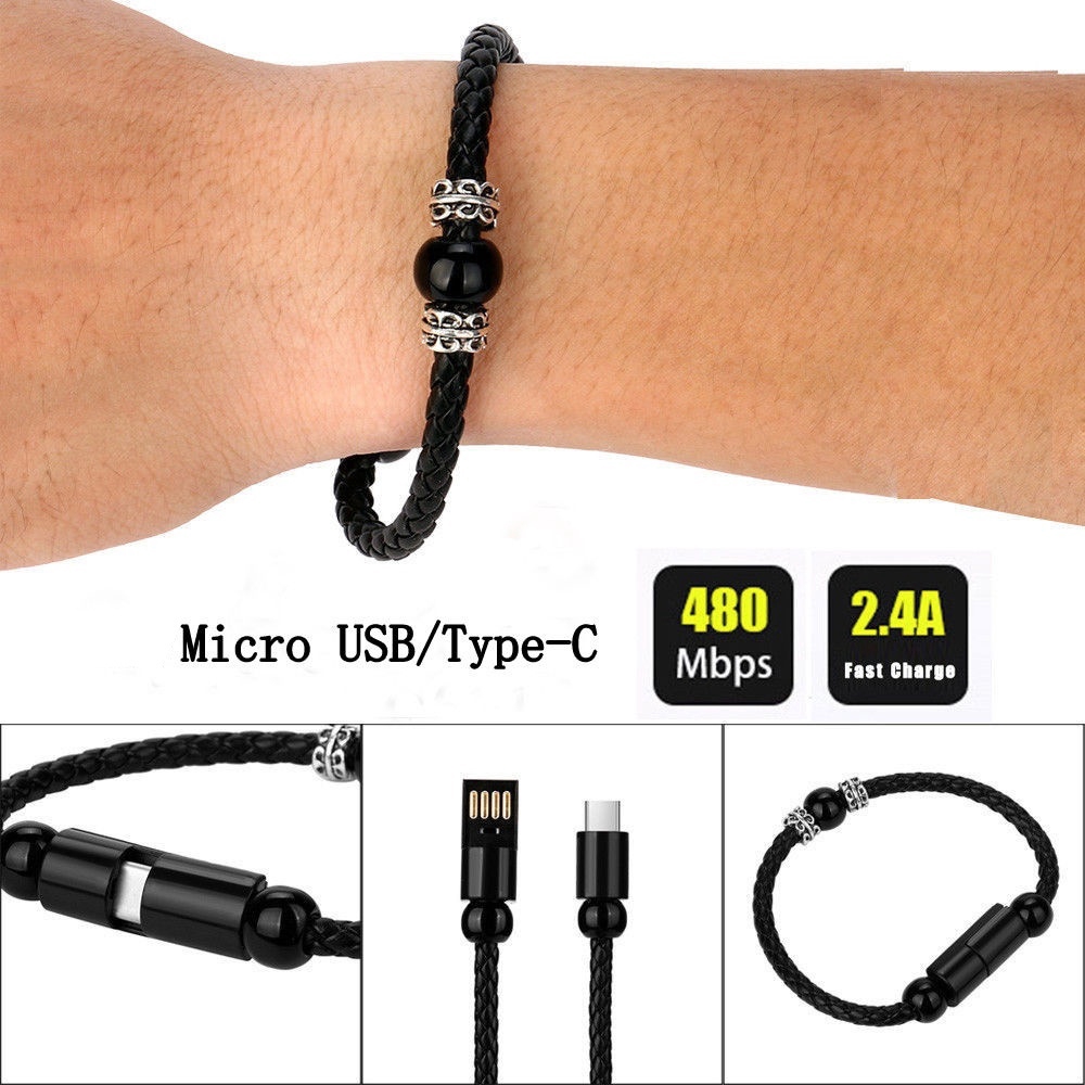 Dây cáp sạc dữ liệu USB đeo tay chuyên dụng cho Huawei Micro loại C