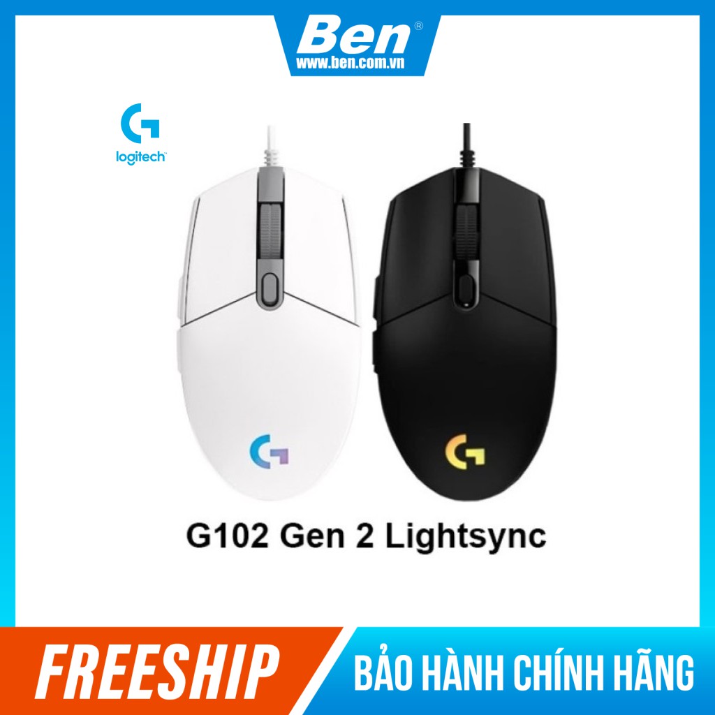 Chuột Game Logitech G102 RGB LED Gen 2 - Chuột Logitech G102 Bảo Hành 24 Tháng 1 Đổi 1
