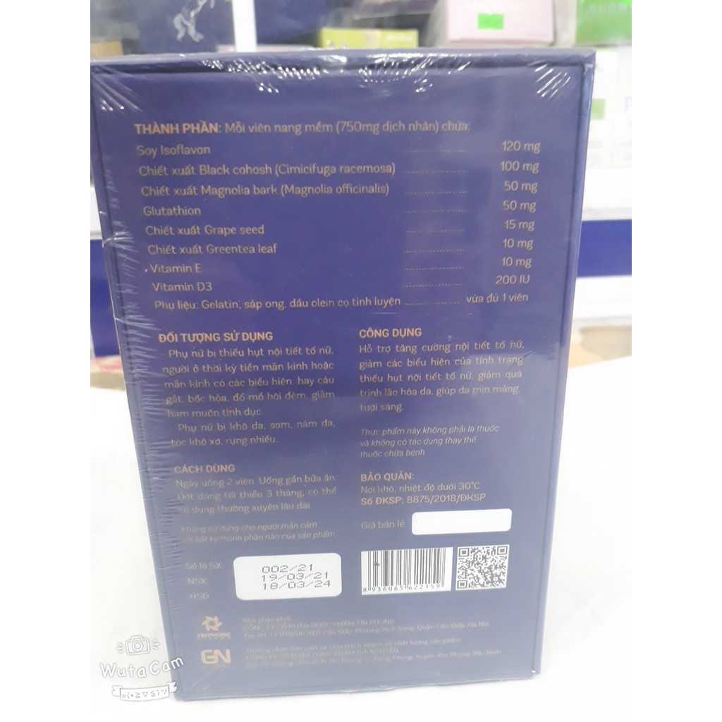 (CHÍNH HÃNG) Viên uống ESTINFO, tăng cường nội tiết tố, giảm lão hóa da, giúp da mịn màng tươi sáng | BigBuy360 - bigbuy360.vn