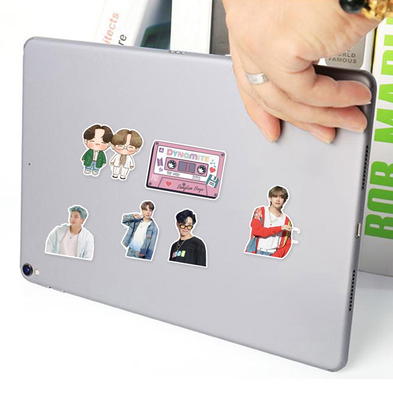 Margot Set 77 tờ nhãn dán họa tiết nhóm nhạc Bts 2021 đáng yêu