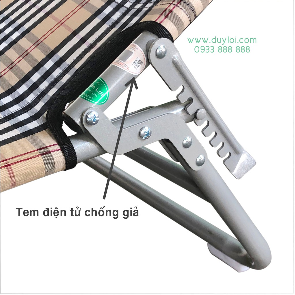 GHẾ - GIƯỜNG XẾP DUY LỢI THÉP- CỠ LỚN (Quà tặng 20 móc áo)